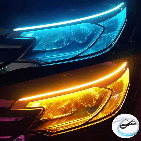interior&external lights 2pcs car led drl daytime running light flexible waterproof strip lamp white turn signal brake flow auto guide headl 
interior&external lights 2pcs car led drl daytime running light flexible waterproof strip lamp white turn signal brake flow auto guide headl