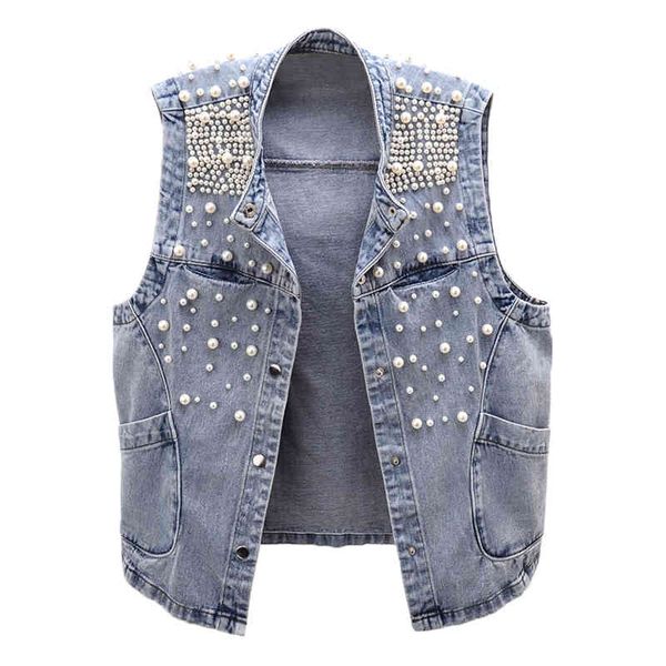 women's vests spring autumn beaded denim vest women korean loose single-breasted vintage jeans waistcoat sleeveless jacket ladies, Black;white
women's vests spring autumn beaded denim vest women korean loose single-breasted vintage jeans waistcoat sleeveless jacket ladies, Black;white