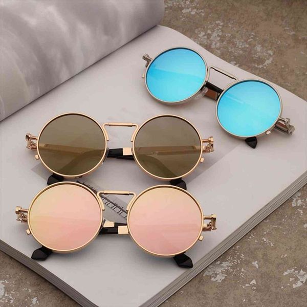 vintage round sunglasses men punk glasses metal frame colorful lens sun women eyewear gafas sol mujer uv400, White;black
vintage round sunglasses men punk glasses metal frame colorful lens sun women eyewear gafas sol mujer uv400, White;black