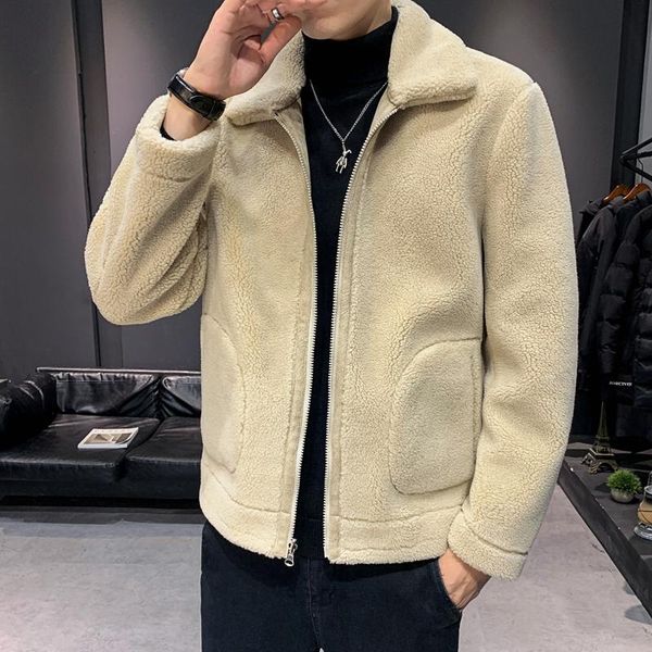 men's fur & faux coat mens winter fleece leather jacket men zipper cardigan jackets motorcycle jaqueta masculina couro wear on both sid, Black
men's fur & faux coat mens winter fleece leather jacket men zipper cardigan jackets motorcycle jaqueta masculina couro wear on both sid, Black