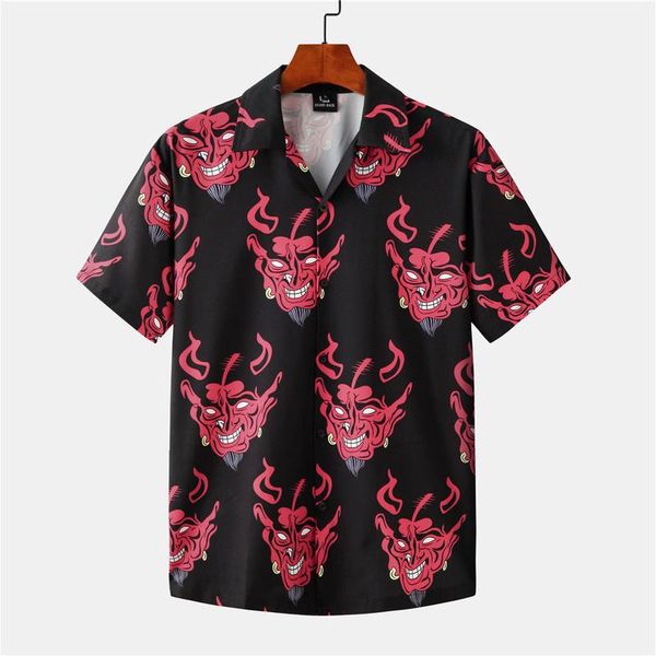 devil full printed short sleeve shirts men hip hop streetwear summer floral loose hawaiian korean couple fashion camisa men's t-shirts, White;black
devil full printed short sleeve shirts men hip hop streetwear summer floral loose hawaiian korean couple fashion camisa men's t-shirts, White;black