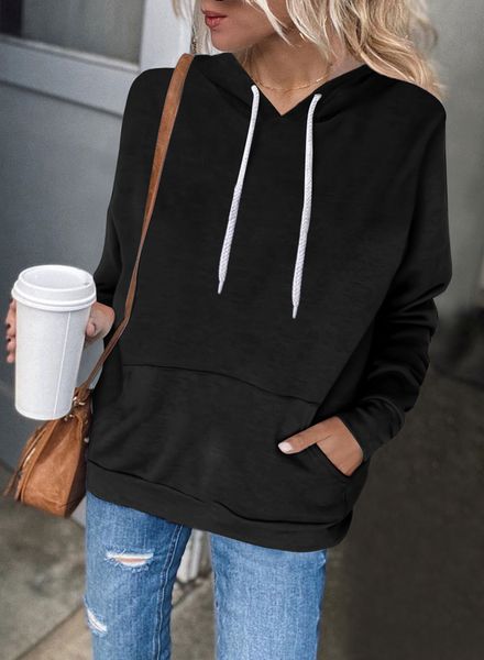 ladies loose hoodie oversize hooded sweatshirt fall/winter pullover sweater student casual outerwear 456, Black
ladies loose hoodie oversize hooded sweatshirt fall/winter pullover sweater student casual outerwear 456, Black