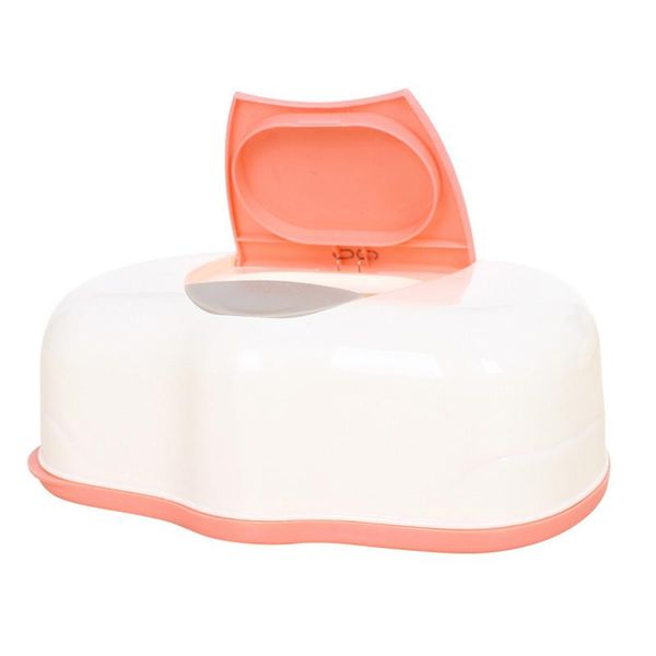 

tissue boxes & napkins -tissue case baby wipes box plastic wet automatic care accessories press -up design(color random)