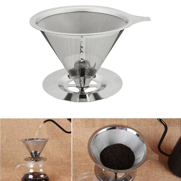 coffee filters fashion practical filter stylish fast stainless steel pour dripper double mesh cup holder
coffee filters fashion practical filter stylish fast stainless steel pour dripper double mesh cup holder