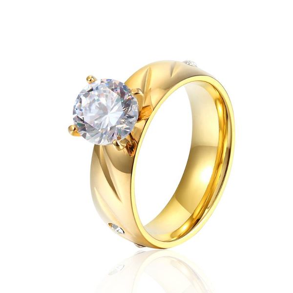 brand jewelry fashion stainless steel sides small 2 crystal gold color engagement ring women marry wedding rings, Slivery;golden
brand jewelry fashion stainless steel sides small 2 crystal gold color engagement ring women marry wedding rings, Slivery;golden