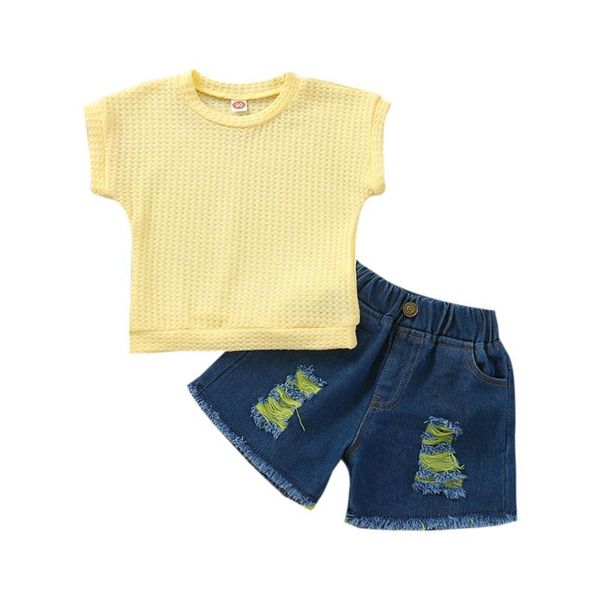 clothing sets 2021 toddler girls 2pcs summer outfits, short sleeve solid color t-shirt + denim shorts set clothes, White
clothing sets 2021 toddler girls 2pcs summer outfits, short sleeve solid color t-shirt + denim shorts set clothes, White