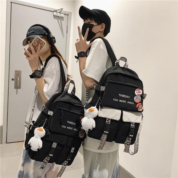 backpack large capacity waterproof nylon school bag middle students lapcasual for boys and girls men's backpacks
backpack large capacity waterproof nylon school bag middle students lapcasual for boys and girls men's backpacks