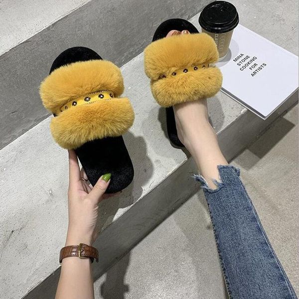 fluffy raccoon fur slippers shoes women summer flip flops flat outdoor sandals ladies, Black
fluffy raccoon fur slippers shoes women summer flip flops flat outdoor sandals ladies, Black