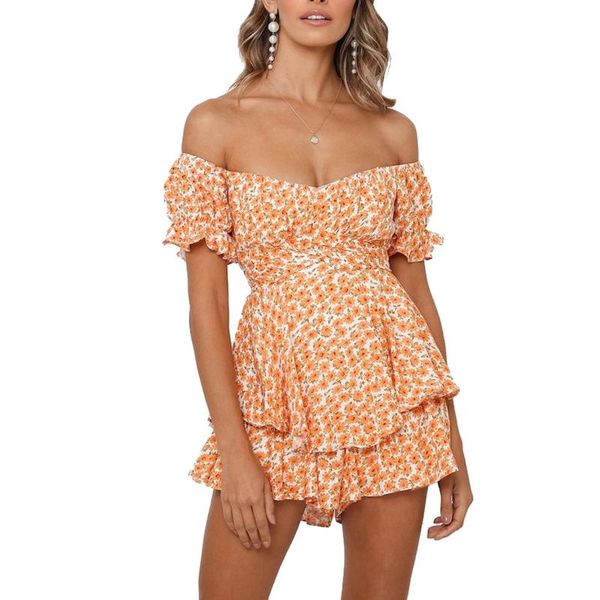 casual dresses women printed pattern overalls, boat neck short sleeve ruffled hem playsuit, s/ / l/ xl, Black;gray
casual dresses women printed pattern overalls, boat neck short sleeve ruffled hem playsuit, s/ / l/ xl, Black;gray