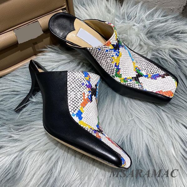 fashion square head muller shoes leather personality girl party winter ladies high-heeled slippers, Black
fashion square head muller shoes leather personality girl party winter ladies high-heeled slippers, Black
