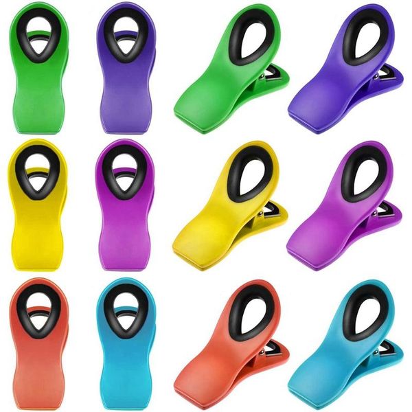 bag clips 12 pieces chip magnetic refrigerator multicolored sealing with airtight seal for home kitchen
bag clips 12 pieces chip magnetic refrigerator multicolored sealing with airtight seal for home kitchen