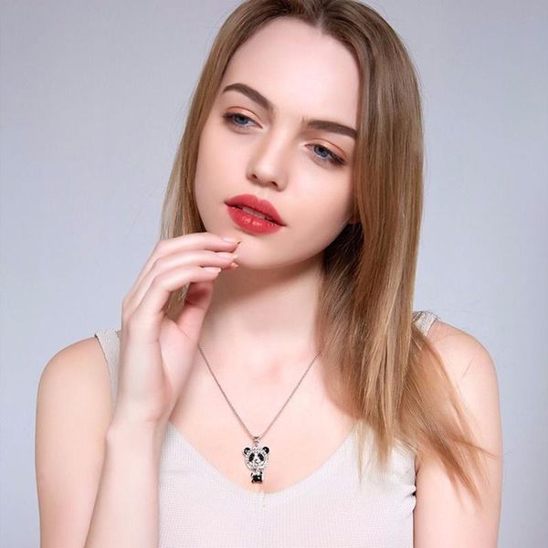 korean cute panda necklace for women zircon long pendant bead sweater chain fashion trend jewelry gifts girls 2021 necklaces, Silver
korean cute panda necklace for women zircon long pendant bead sweater chain fashion trend jewelry gifts girls 2021 necklaces, Silver