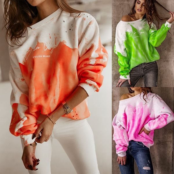 shirts 2021 printed tie dyed long sleeve round neck t-shirt women's sweater, White
shirts 2021 printed tie dyed long sleeve round neck t-shirt women's sweater, White