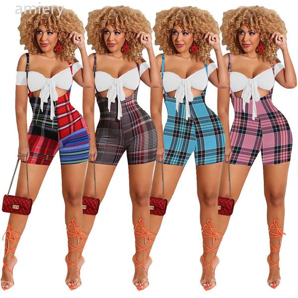 women sling tracksuits two pieces set designer outfits slim leisure summer off shoulder plaid shorts ladies sportwear, Gray
women sling tracksuits two pieces set designer outfits slim leisure summer off shoulder plaid shorts ladies sportwear, Gray