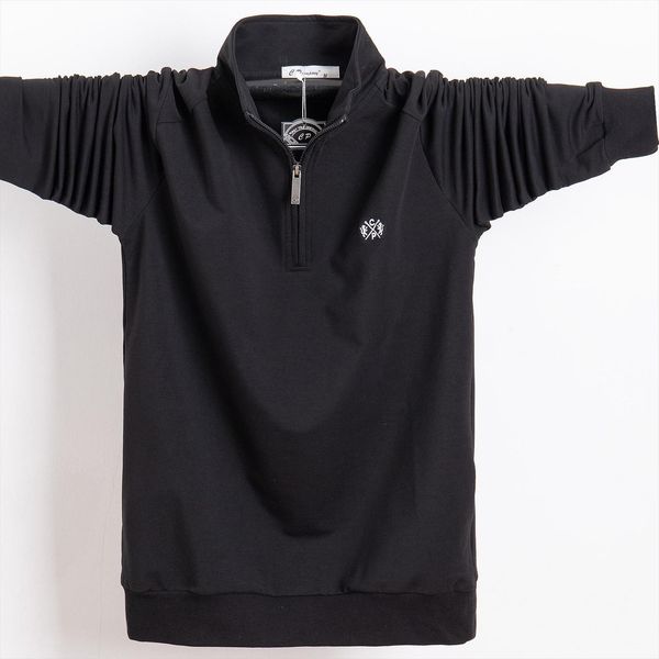 zipper long sleeved shirt, mens polos sports big man plus size middle aged cotton autumn clothes shirt, White;black
zipper long sleeved shirt, mens polos sports big man plus size middle aged cotton autumn clothes shirt, White;black