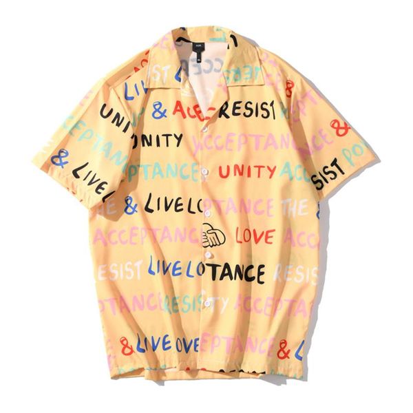 men's casual shirts streetwear hip hop summer men letter printing loose harajuku short sleeve, White;black
men's casual shirts streetwear hip hop summer men letter printing loose harajuku short sleeve, White;black