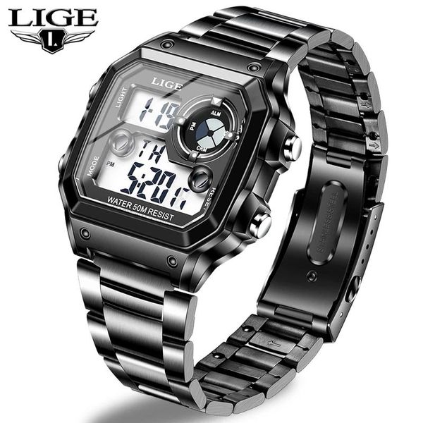 wristwatches 2021 lige sports men digital watch creative diving watches male steel waterproof wristwatch alarm clocks relogio masculino, Slivery;brown
wristwatches 2021 lige sports men digital watch creative diving watches male steel waterproof wristwatch alarm clocks relogio masculino, Slivery;brown