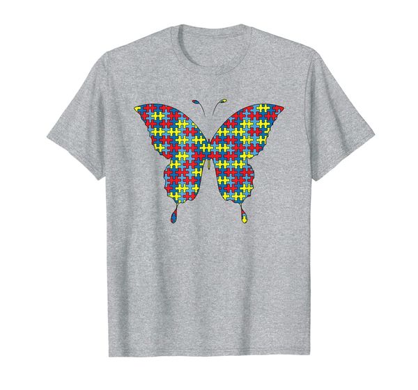 butterfly autism awareness kids ringlet puzzle day mom gift t-shirt, White;black 
butterfly autism awareness kids ringlet puzzle day mom gift t-shirt, White;black