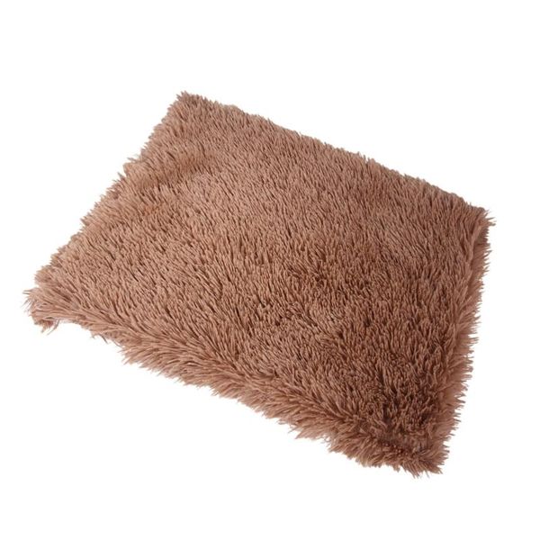 long warm pets blanket winter autumn sleep mat pet supplies for dog puppy (light coffee, size) kennels & pens