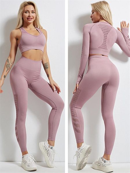 yoga outfit seamless set women feamle two 2pcs piece crop bra hollow outleggings suit workout sport gym sportwear clothes1
yoga outfit seamless set women feamle two 2pcs piece crop bra hollow outleggings suit workout sport gym sportwear clothes1