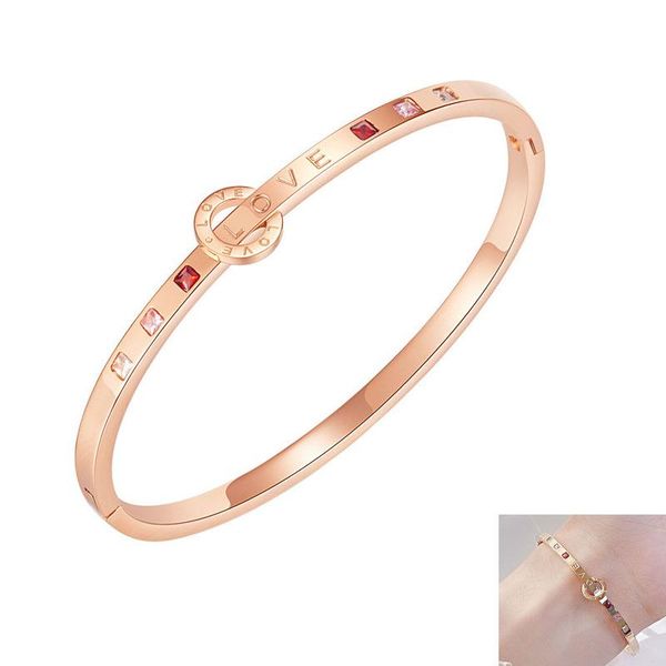 bangle fashion rose gold color love letter bracelets simple europe style zircon for women bangles jewelry gifts, Black
bangle fashion rose gold color love letter bracelets simple europe style zircon for women bangles jewelry gifts, Black