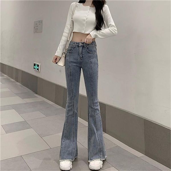 women's jeans streetwear high waist bell bottom women vintage stretch skinny flare denim pants ladies casual light blue long trousers
women's jeans streetwear high waist bell bottom women vintage stretch skinny flare denim pants ladies casual light blue long trousers