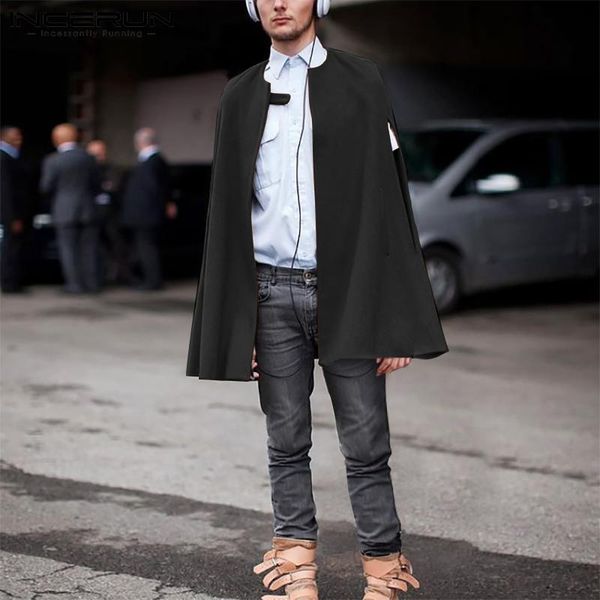 men's trench coats incerun 2021 american style men overcoat casual streetwear trendy male solid comeforable wear short-sleeved capes s, Tan;black
men's trench coats incerun 2021 american style men overcoat casual streetwear trendy male solid comeforable wear short-sleeved capes s, Tan;black