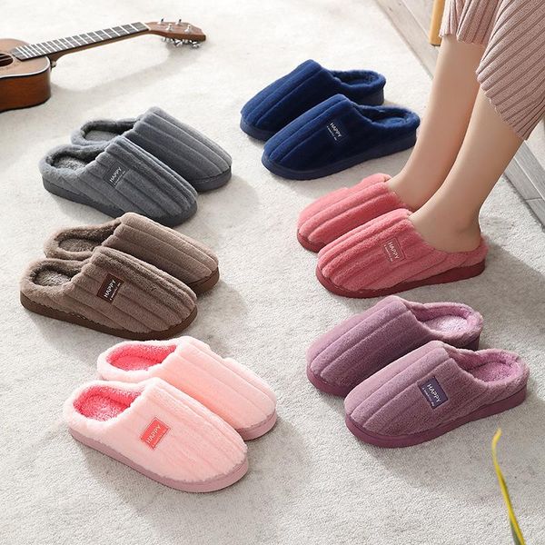 slippers 2021 cotton women winter warm shoes men's indoor home non-slip couple plush, Black
slippers 2021 cotton women winter warm shoes men's indoor home non-slip couple plush, Black