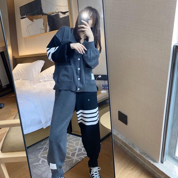 women sweater two piece men tracksuits knitted sets slim autumn winter fashion sweatshirts sporting suit female jumper, Gray
women sweater two piece men tracksuits knitted sets slim autumn winter fashion sweatshirts sporting suit female jumper, Gray