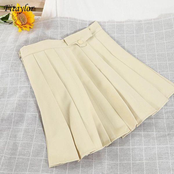 fitaylor summer women female casual slim a-line pleated skirts sweet solid color black high waist mini
fitaylor summer women female casual slim a-line pleated skirts sweet solid color black high waist mini