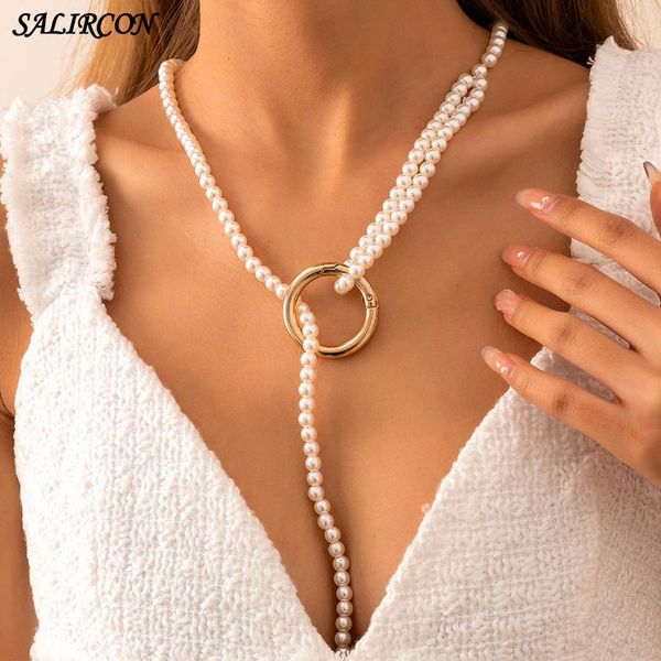 pendant necklaces aesthetic imitation pearl beads chain necklace for women kpop unique design charm on the neck boho vintage choker jewelry, Silver
pendant necklaces aesthetic imitation pearl beads chain necklace for women kpop unique design charm on the neck boho vintage choker jewelry, Silver