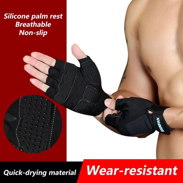 cycling gloves sports gym weightlifting fitness workout half finger men bodybuilding dumbbell weight lifting training, Black
cycling gloves sports gym weightlifting fitness workout half finger men bodybuilding dumbbell weight lifting training, Black