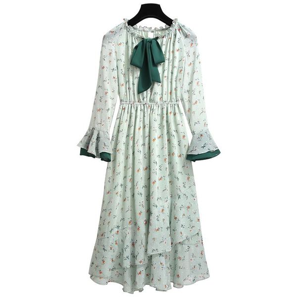 casual dresses fairy floral ruffles summer long sleeve dress flare england style o-neck sweet chiffon woman green temperamen, Black;gray
casual dresses fairy floral ruffles summer long sleeve dress flare england style o-neck sweet chiffon woman green temperamen, Black;gray