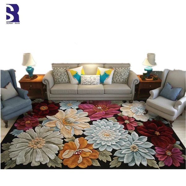 sunnyrain 1-piece 3d printed flowers rug living room area rugs and carpets for bedroom kitchen washable
sunnyrain 1-piece 3d printed flowers rug living room area rugs and carpets for bedroom kitchen washable