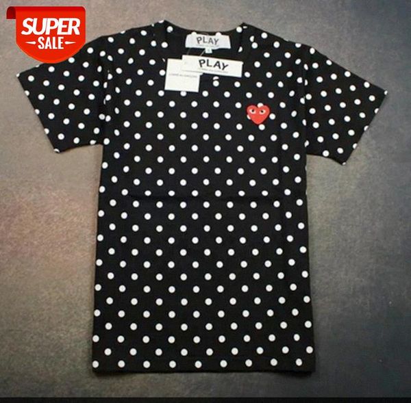 brand love polka dot printed t-shirt men's and women's casual round neck couples short sleeve #230z, White;black
brand love polka dot printed t-shirt men's and women's casual round neck couples short sleeve #230z, White;black
