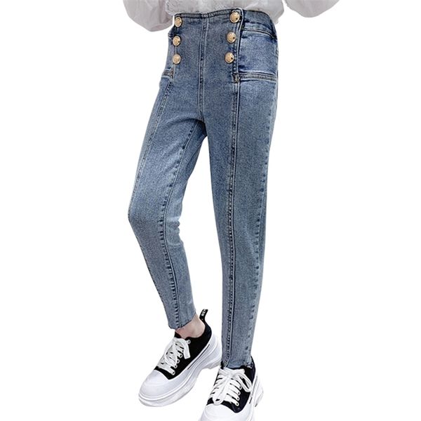 jeans girl button fly patchwork kids spring autumn children's clothing casual style 210528, Blue
jeans girl button fly patchwork kids spring autumn children's clothing casual style 210528, Blue