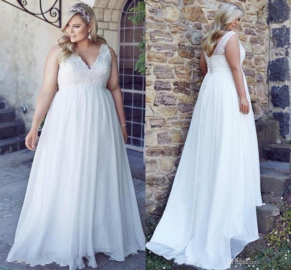 wedding dress new romantic v-neck plus size lace garden bride dresses chiffon spring train large vestido de noiva bridal gowns, White
wedding dress new romantic v-neck plus size lace garden bride dresses chiffon spring train large vestido de noiva bridal gowns, White