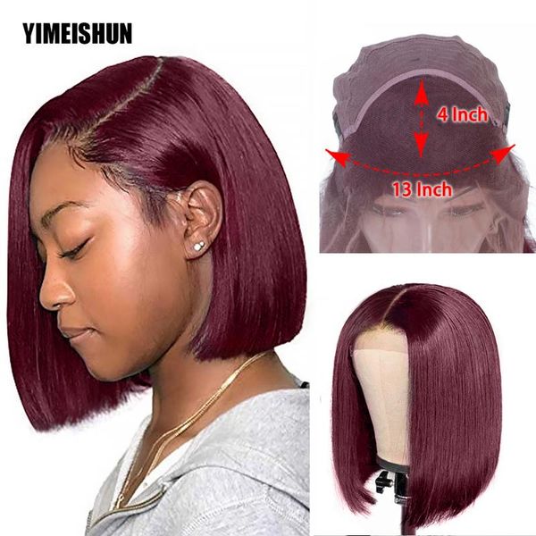 lace wigs 13x4 hd frontal bob straight short wig 99j front human hair transparent closure with baby, Black;brown
lace wigs 13x4 hd frontal bob straight short wig 99j front human hair transparent closure with baby, Black;brown