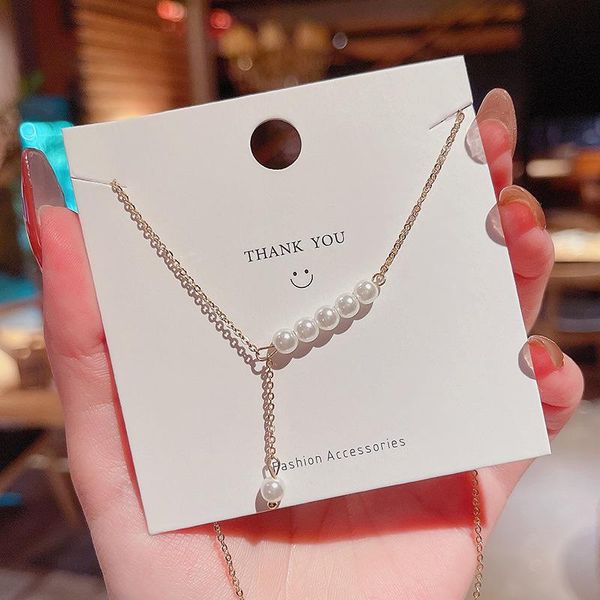 pendant necklaces recommend jewellery vintage designer pearl titanium steel summer female choker bridal wedding for women girls, Silver
pendant necklaces recommend jewellery vintage designer pearl titanium steel summer female choker bridal wedding for women girls, Silver