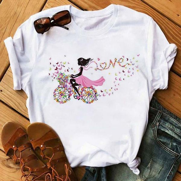 fashion gilrs bicycle print women casual cartoon graphic femme plus size loose streetwear white o neck tee
fashion gilrs bicycle print women casual cartoon graphic femme plus size loose streetwear white o neck tee