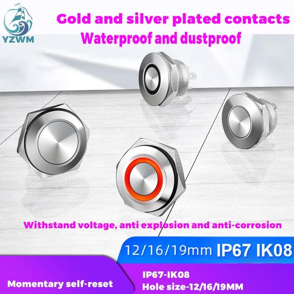 smart home control yzwm 12 16 19mm micro motion button self reset, touch normally open waterproof line with light short metal switch
smart home control yzwm 12 16 19mm micro motion button self reset, touch normally open waterproof line with light short metal switch