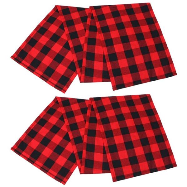 table cloth 2pcs christmas gingham runner holiday home decoration red and black tablecloth mat
table cloth 2pcs christmas gingham runner holiday home decoration red and black tablecloth mat