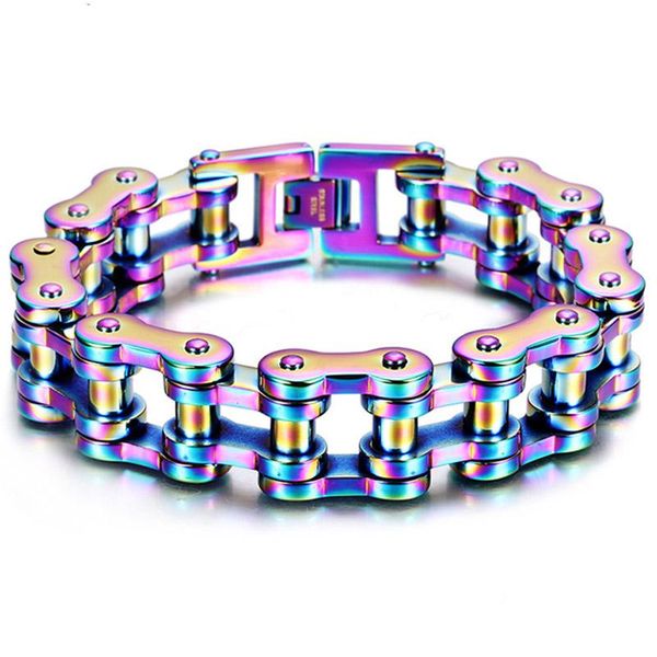 colorful 316l stainless steel bicycle biker bracelet bangle fashion men jewelry 19mm*23.5cm link, chain, Black
colorful 316l stainless steel bicycle biker bracelet bangle fashion men jewelry 19mm*23.5cm link, chain, Black