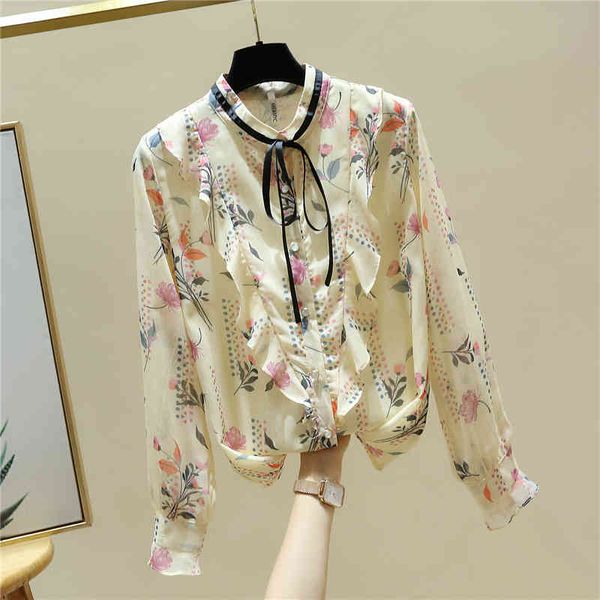 autumn fashion women's long sleeves bow ruffles floral chiffon shirts female girls ladies shirt blouse a4041 210428, White
autumn fashion women's long sleeves bow ruffles floral chiffon shirts female girls ladies shirt blouse a4041 210428, White