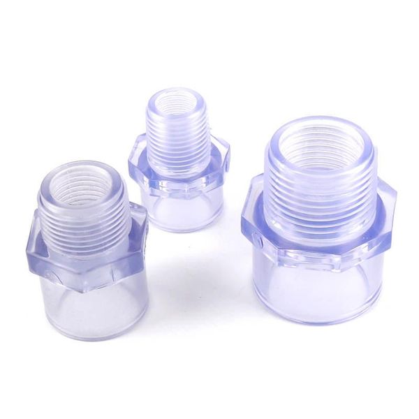 watering equipments 5pcs 1/2",3/4",1"male thread pvc transparent straight connector blue upvc fittings for garden water pipe
watering equipments 5pcs 1/2",3/4",1"male thread pvc transparent straight connector blue upvc fittings for garden water pipe