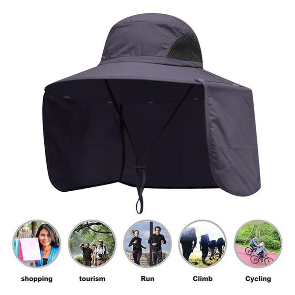 sun hat bucket with neck flap outdoor uv protection large wide brim hiking fishing cap protect men women hats, Black;white
sun hat bucket with neck flap outdoor uv protection large wide brim hiking fishing cap protect men women hats, Black;white