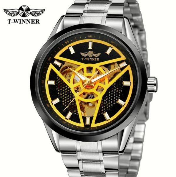 Winner Automatic Mechanical Men's Watches Waterproof Luxury Golden Male Wristwatch Hollow Sport Watch Relogio Masculino Dourado Wristwatches, Slivery;brown
Winner Automatic Mechanical Men's Watches Waterproof Luxury Golden Male Wristwatch Hollow Sport Watch Relogio Masculino Dourado Wristwatches, Slivery;brown