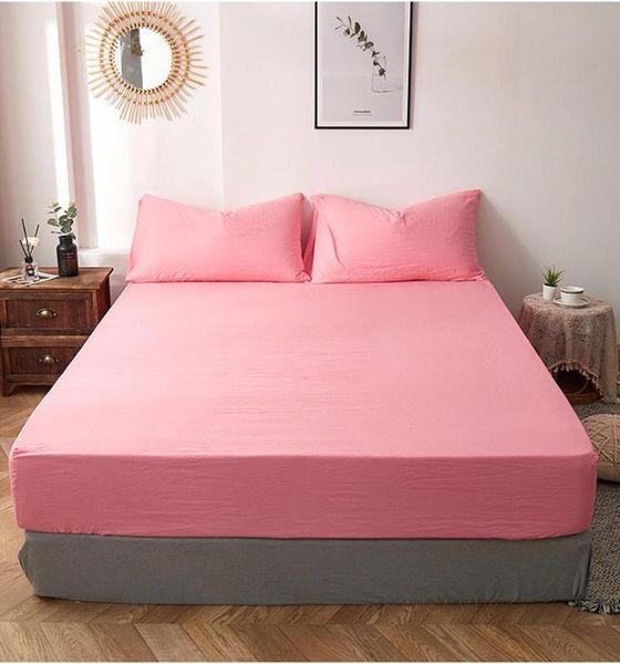 sheets & sets elastic band fitted sheet mattress cover solid color bed linen non-slip queen king size bedding home textiles
sheets & sets elastic band fitted sheet mattress cover solid color bed linen non-slip queen king size bedding home textiles