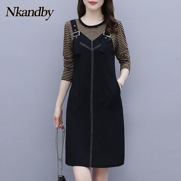 plus size striped patchwork dress women 2021 spring long sleeve dresses oversized faux two piece a-line pockets vestidos femme casual, Black;gray
plus size striped patchwork dress women 2021 spring long sleeve dresses oversized faux two piece a-line pockets vestidos femme casual, Black;gray
