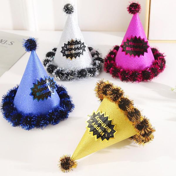 party hats 20cm high, golden onion, fur balls, hats, birthday decoration cake for boys and girls, holiday supplies
party hats 20cm high, golden onion, fur balls, hats, birthday decoration cake for boys and girls, holiday supplies
